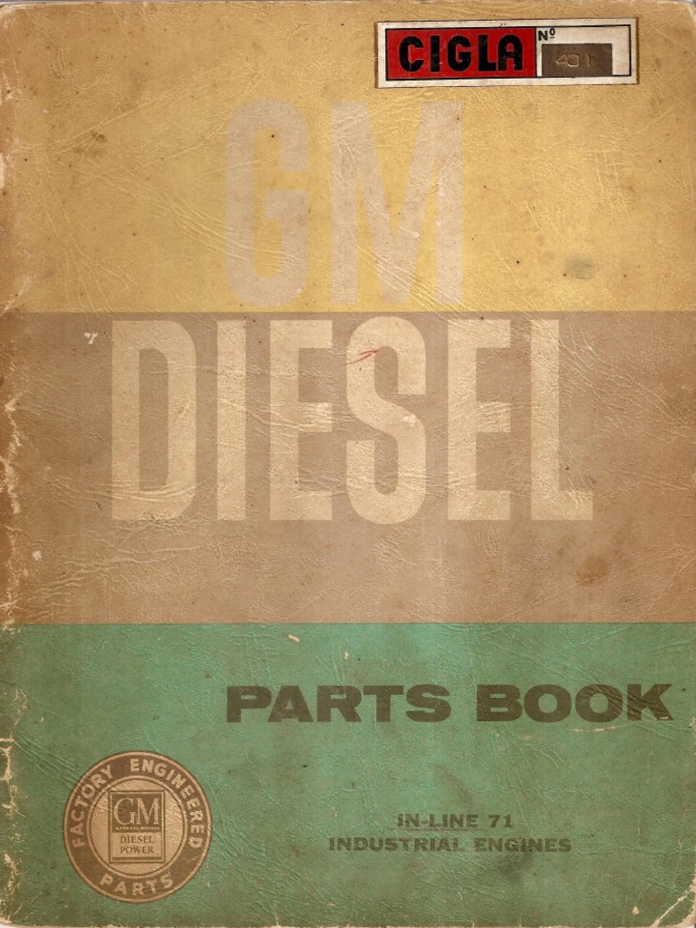 GM Diesel Parts Book InLine 71 Industrial Engines PDF