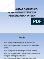 MATERIALITAS DAN RESIKO AUDIT