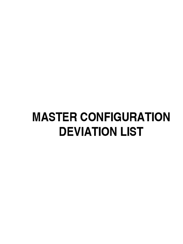 A320 Master Configuration Deviation List | PDF | Flap (Aeronautics ...