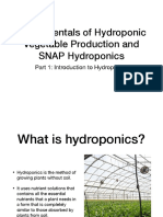 Fundamentals of Hydroponic Vegetable Production and SNAP Hydroponics