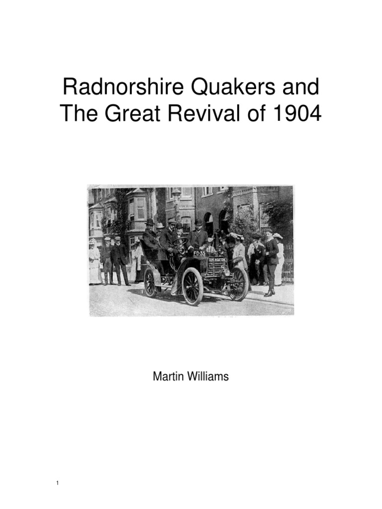 Radnorshire Quakers and The Welsh Revival PDF Quakers Christian