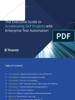 The Executive Guide To With Enterprise Test Automation: Accelerating SAP Projects