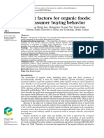 Trust Factors For Organic Foods: Consumer Buying Behavior: Tsung Hung Lee, Chung-Jen Fu and Yin Yuan Chen