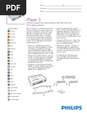 Iplayer 3: Author, Configure, and Control Dynamic Led Light Shows