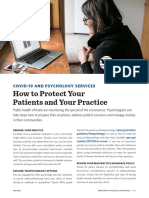 How To Protect Your Patients and Your Practice: Covid-19 and Psychology Services