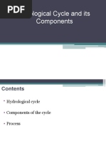 Hydrological Cycle and Its Components