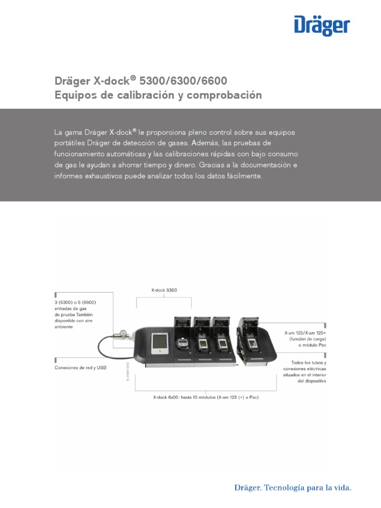 X Dock 5300 6300 6600 Es PDF USB Calibración