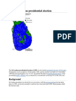 1999 Sri Lankan Presidential Election: Background