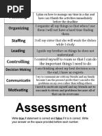 Assessment: Planning