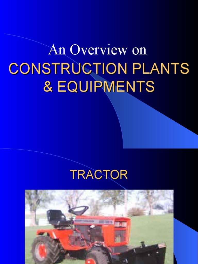 Construction Plants & Equipments PDF