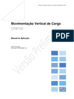 CFW700 - Manual de Aplicação para Movimentação Vertical de Carga - Elevador de Cremalheira