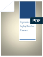 Eigenvalue & Cayley Hamilton Theorem