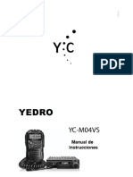 Manual Yedro YC M04VS