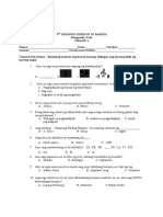 MUSIC Grade 1 1st SEM PRE DIAGNOSTIC TEST