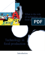 What is the role of technology in food