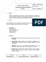 SGC-TH-PR-02 Procedimiento de Selección y Vinculación de Persona