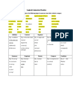 Sentence Structure and Connectors Practice 2021-10A