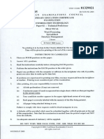 CSEC Information Technology June 2005 P02 (Practical)