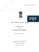 Telecom Regulatory Authority of India: Headend-In-The-Sky (HITS)