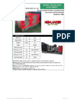 Diesel Generator Data Sheet: Highlander Diesel Generator Powered by HIGHLANDER Model:HL-1000