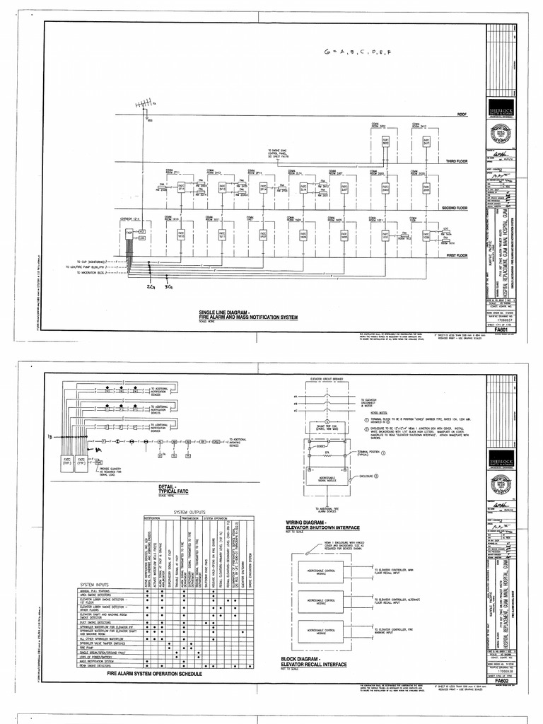 Elevator Electrical Wiring Diagram