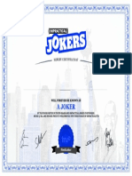 Official Impractical Jokers Certificate