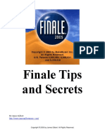 Finale Tips and Secrets: by James Gilbert