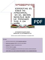 Semana Del 2 Al 5 de Febrero Quinto Grado