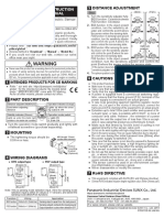 Amplifier Built-In Small Photoelectric Sensor: " Specifications"