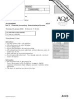 Accounting Acc3 Unit 3 Financial Accounting: Determination of Income