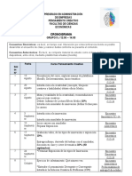 Cronograma Clases Virtuales Pensamiento Creativo 2semestre