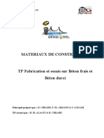 Polycopié TP MDC Fabrication Et Essais Du Béton 1ère Partie