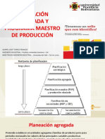 Planeación Agregada y Plan Maestro de Producción