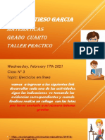 Colegio Tirso Garcia Taller Grado Cuarto