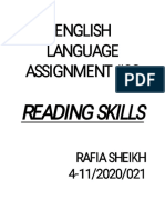 ENGLISH LANGUAGE Assignment 2