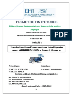 La Réalisation D'une Maison Intelligente Avec ARDUINO UNO Smart Home, Projet de Fin DEtude