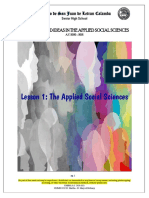 The Applied Social Sciences