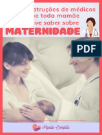 Instruções médicas para mamães sobre maternidade