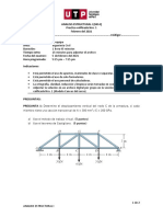 Practica Calificada Nro 1 - Analisis Estructural I - Año 2021