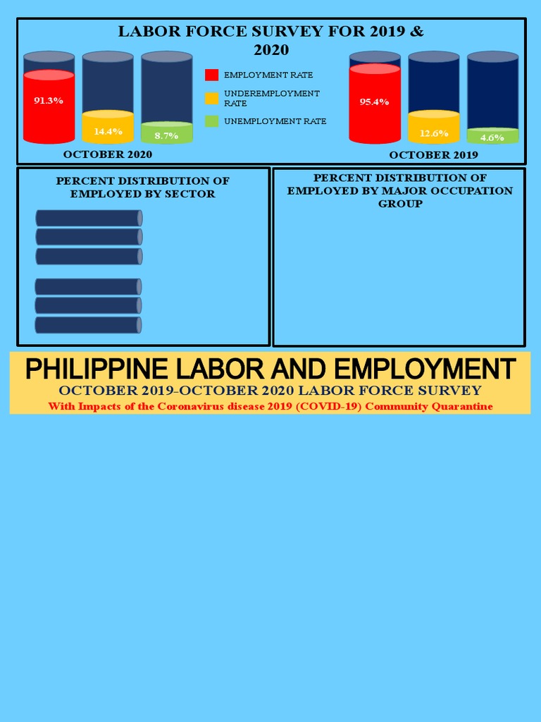 Philippine Labor and Employment: Labor Force Survey For 2019 & 2020 | PDF