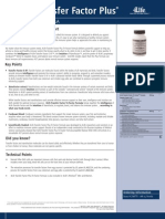 Transfer Factor Products Specification Sheets