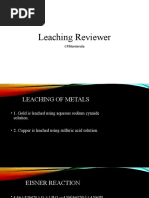 Leaching Reviewer: Cpmonterola