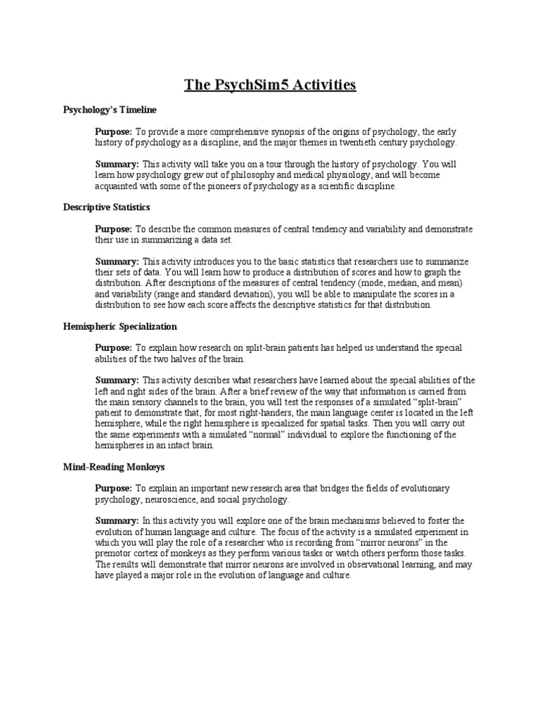 PsychSim5_Worksheets