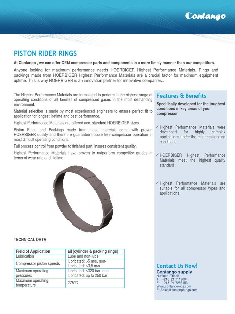 Piston Rider Rings | PDF | Piston | Engines