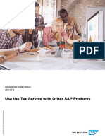 Use The Tax Service With Other SAP Products: Integration Guide - Public 2019-03-15