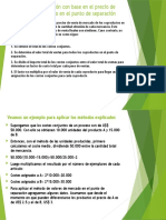 Método Asignación Con Base en El Precio de Venta de Mercado en El Punto de Separación