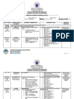Weekly Home Learning Plan: Schools Division of Zambales Guisguis National High School