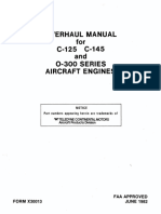 Overhaul Manual C-125 C-145 Series Aircraft Engines: For and 0-300