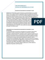 Reglamento de Seguridad y Saludocupacional en Minería