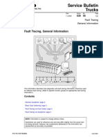 Service Bulletin Trucks: Fault Tracing, General Information